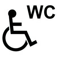 ACCESSIBLE SANITARY FOR DISABLED PEOPLE 