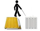 Tactile marking for the blind and for people with reduced or limited vision