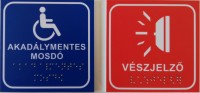 IT BTC10x10_Braille információs tábla 10x10cm IT BTC10x10_Braille információs tábla 10x10cm
