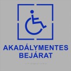 IT BT40x40_Akadálymentes bejáratot jelző tábla Braille felirattal 40x40 cm IT BT40x40_Akadálymentes bejáratot jelző tábla Braille felirattal 40x40 cm
