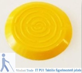 ITPU1 Tactile warning sign -yellow-