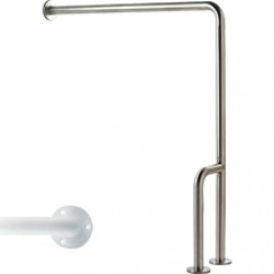 Wall to floor grab bars