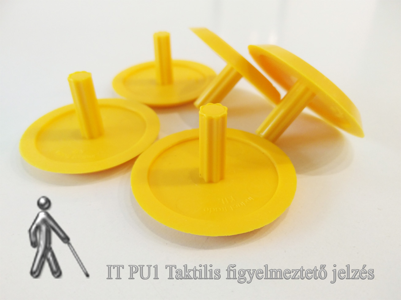 IT PU1-SL_Taktilis figyelmeztető jelzés - sárga színben - lefúrható változat
