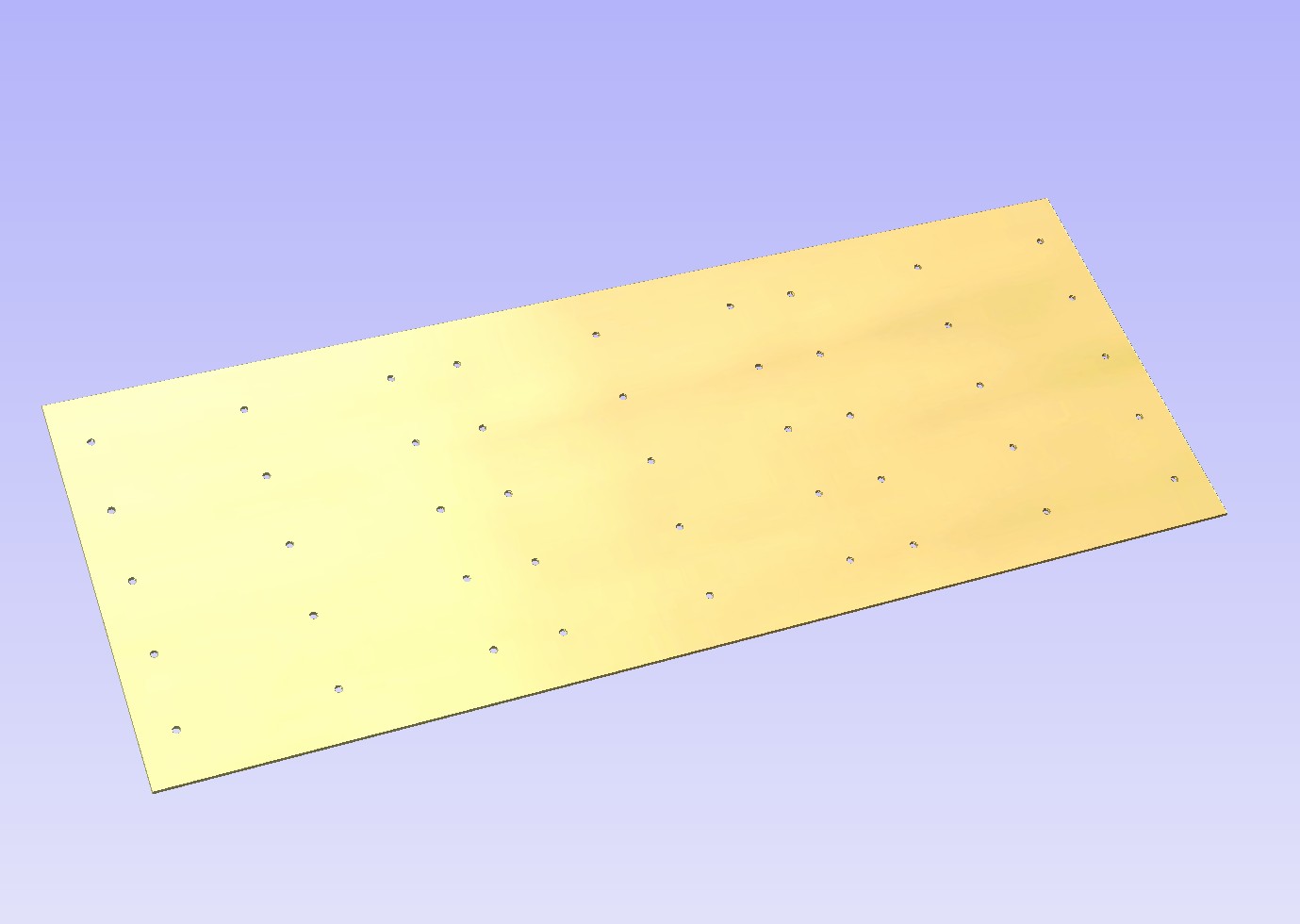 IT 0041-5LF Rozsdamentes vezetősáv telepítő sablon - lefúrható kivitelhez-5 soros