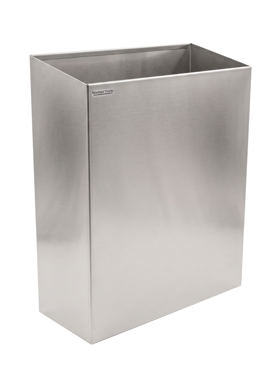 Wall-mounted, waste bin without top, 25 litres